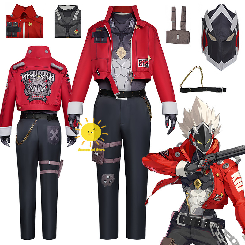 Halloween Costume Kids - ชุดคอสเพลย์เกม Billy Cosplay Zenless Zone Zero