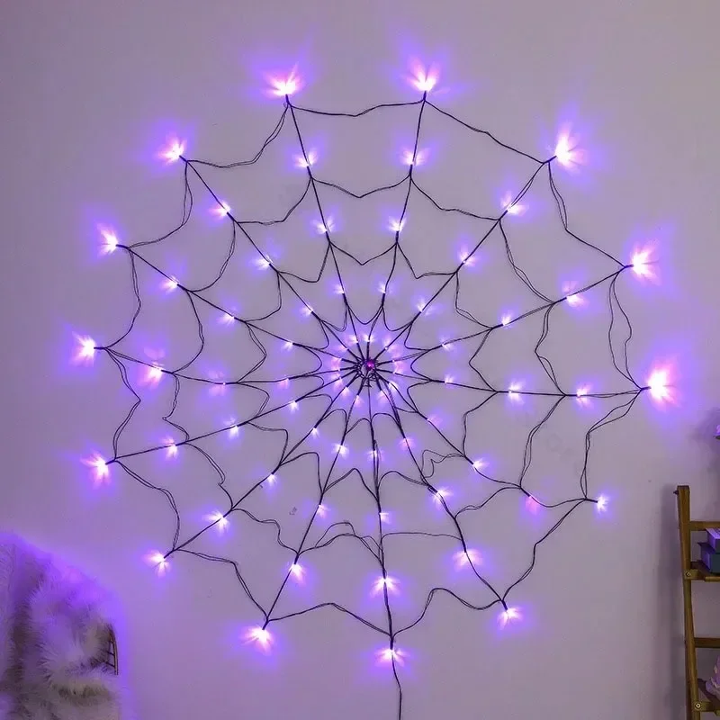 ไฟประดับใยแมงมุมฮาโลวีน 70LED  - Spider Web Halloween Decoration บทวิจารณ์และราคา