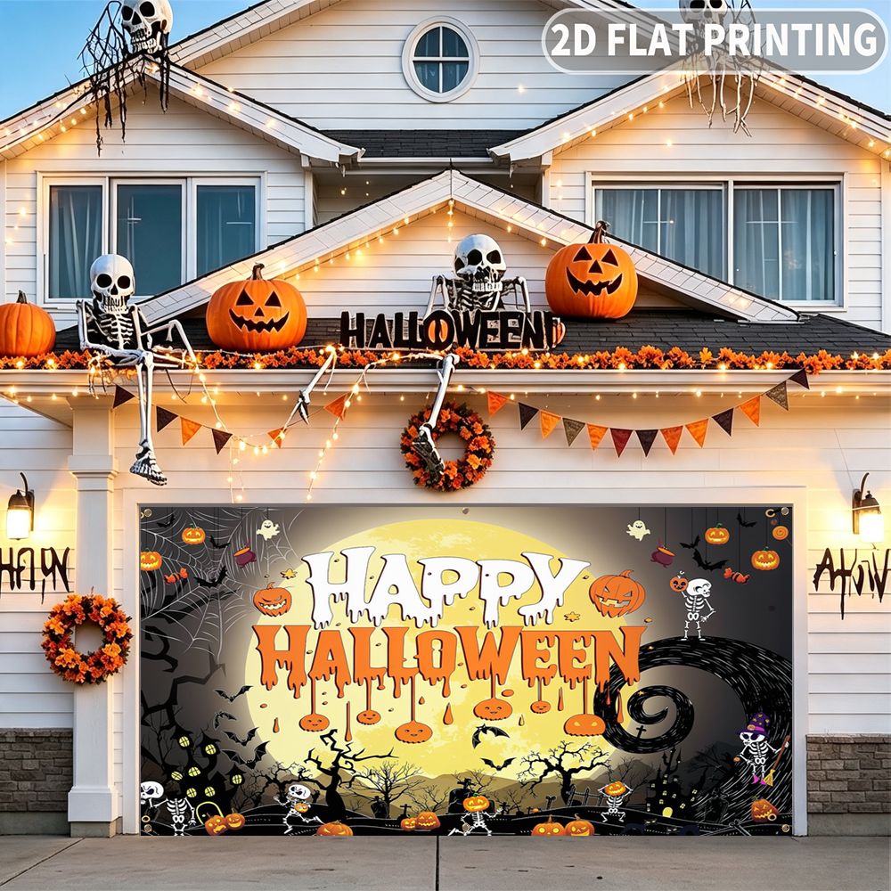 แบนเนอร์ตกแต่งงานปาร์ตี้ฮาโลวี - Halloween Skeleton Decoration บทวิจารณ์และราคา