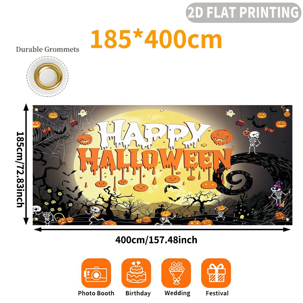 แบนเนอร์ตกแต่งงานปาร์ตี้ฮาโลวี - Halloween Skeleton Decoration บทวิจารณ์และราคา