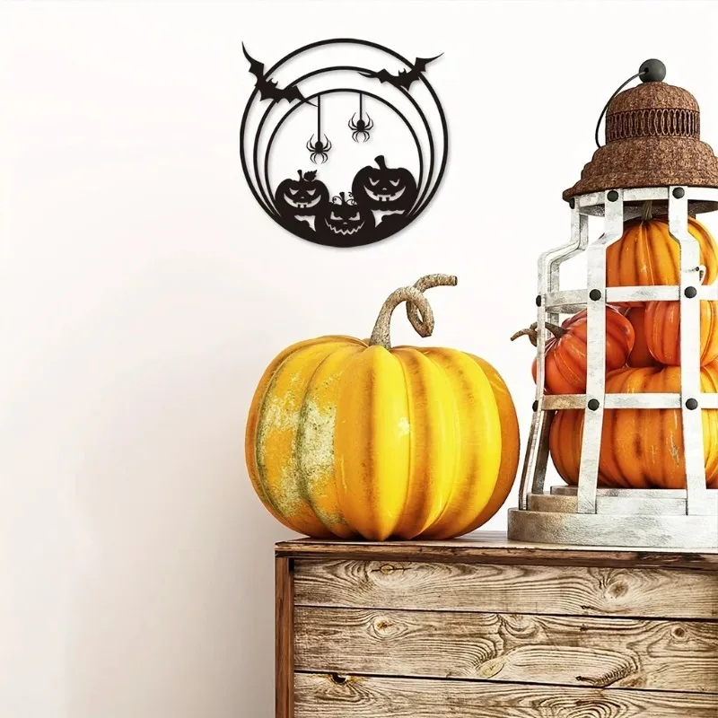 งานศิลปะโลหะติดผนังฮาโลวีน ลาย - Spider Web Halloween Decoration บทวิจารณ์และราคา