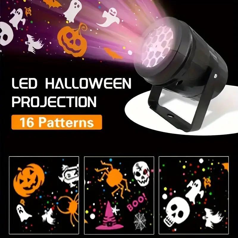 ไฟโปรเจคเตอร์ LED สำหรับฮาโลวี - Pumpkin Lantern Halloween บทวิจารณ์และราคา