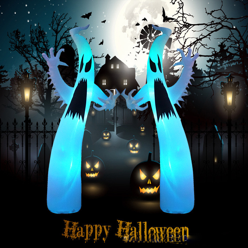 ซุ้มแตงโมเป่าลมสำหรับฮาโลวีน พ - Halloween Pumpkin Decor Led บทวิจารณ์และราคา