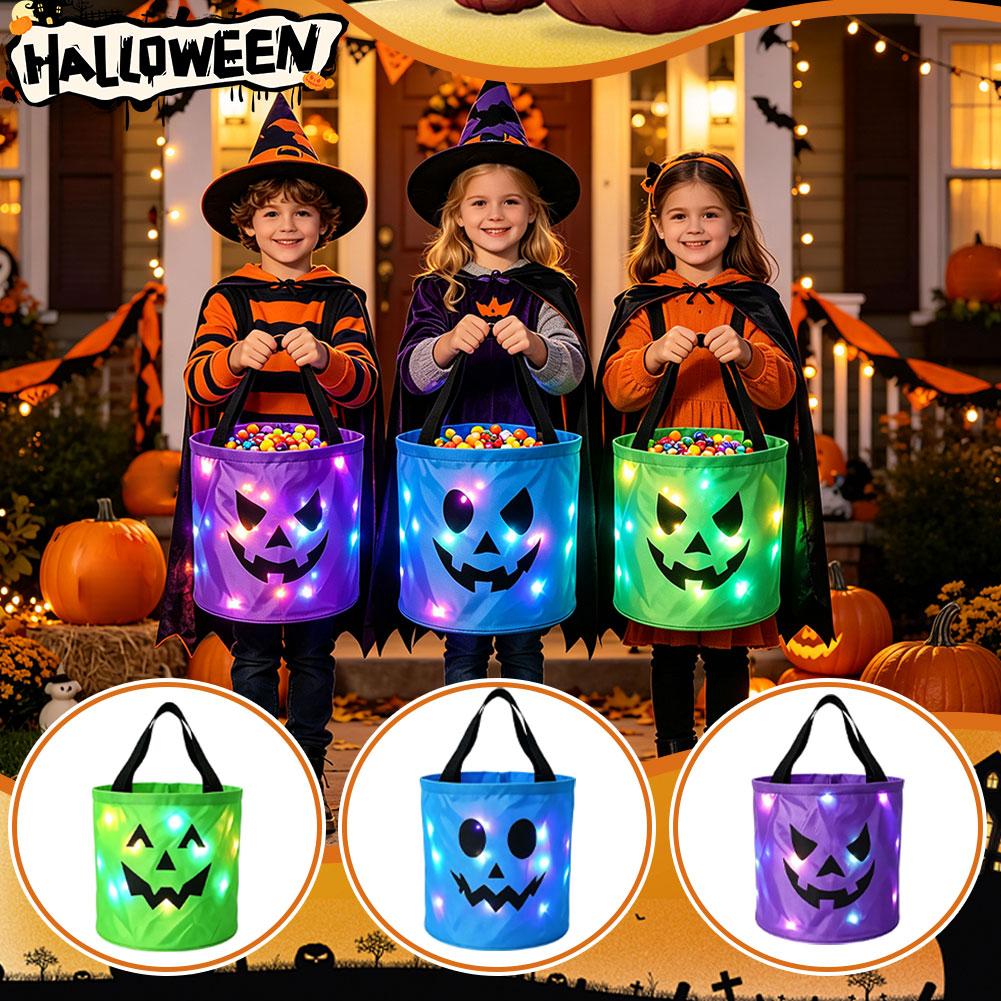 ถังใส่ขนมสำหรับงานปาร์ตี้ฮาโลว - Halloween Pumpkin Decor Led บทวิจารณ์และราคา