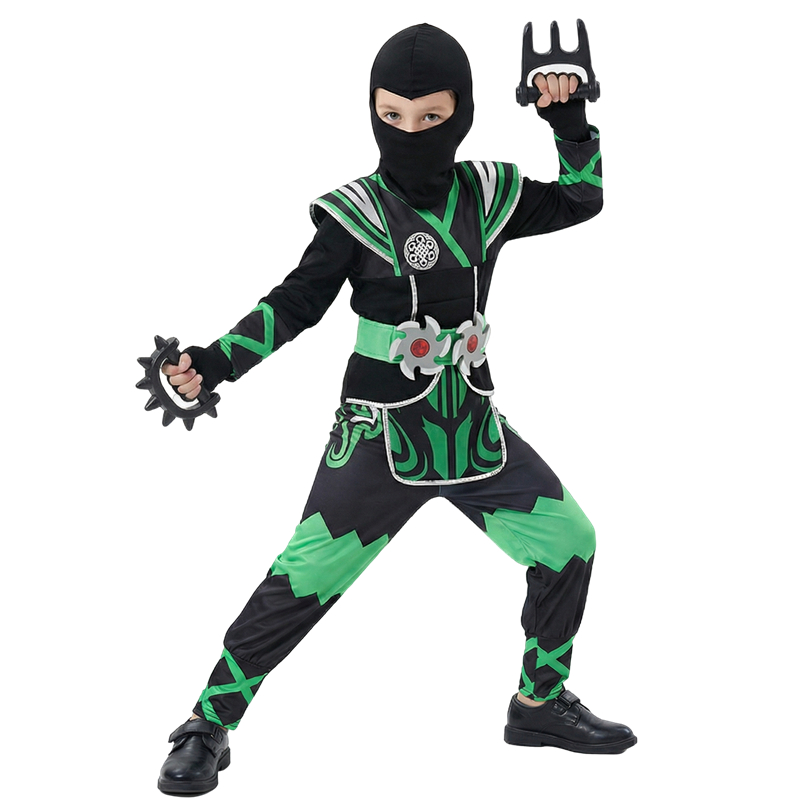 ชุดนินจาสีเขียวสำหรับเด็กพร้อม - Halloween Costume Kids บทวิจารณ์และราคา