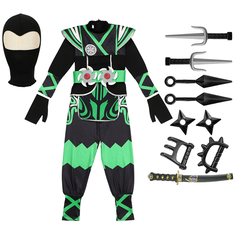ชุดนินจาสีเขียวสำหรับเด็กพร้อม - Halloween Costume Kids บทวิจารณ์และราคา