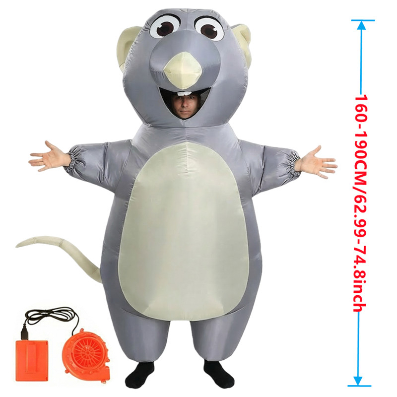ชุดมาสคอตเป่าลมรูปหนูการ์ตูนสำ - Halloween Costume Adult บทวิจารณ์และราคา