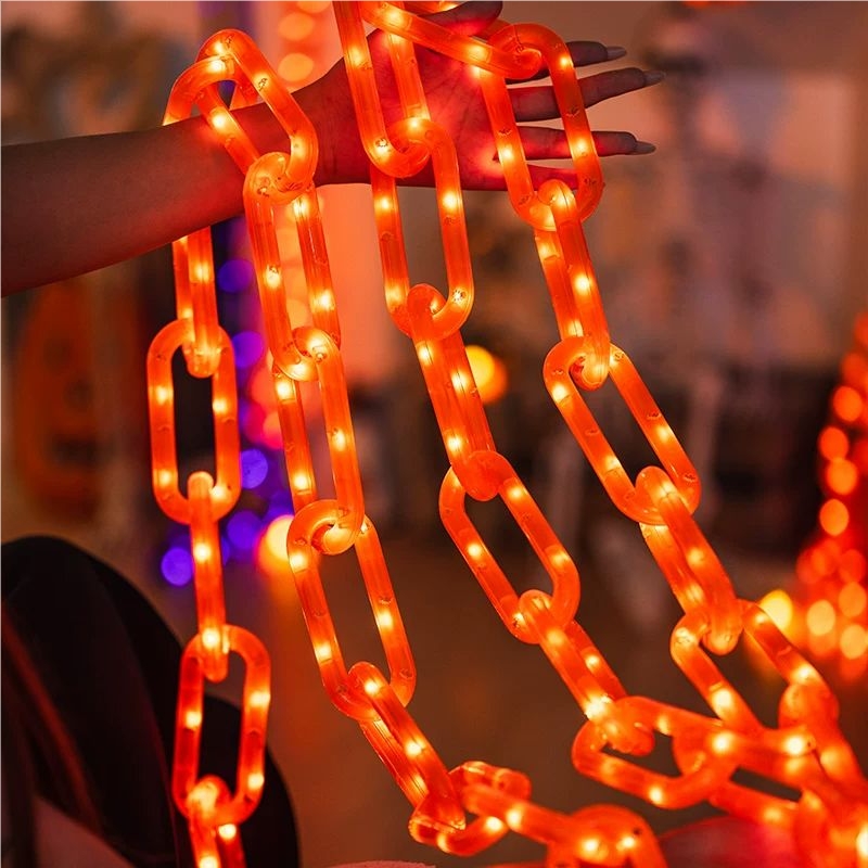 ไฟโซลาร์เซลล์สำหรับตกแต่งฮาโลว - Halloween Led String Lights Orange บทวิจารณ์และราคา