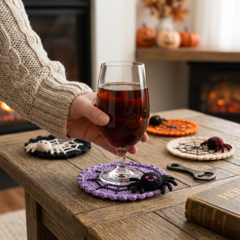 ที่รองแก้วใยแมงมุมฮาโลวีน 10 ซ - Spider Web Halloween Decoration บทวิจารณ์และราคา