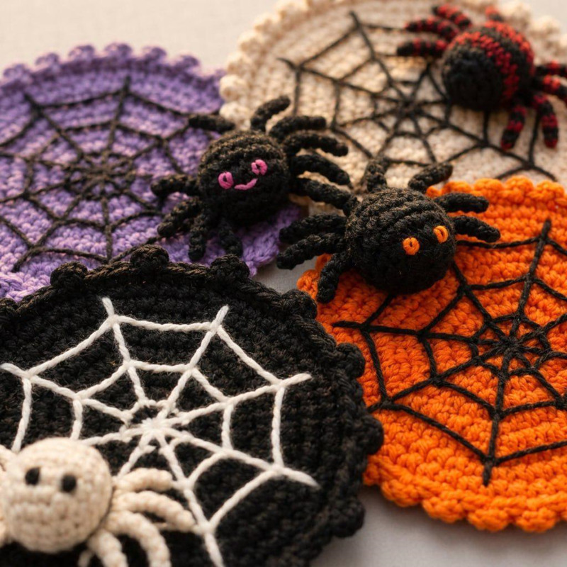ที่รองแก้วใยแมงมุมฮาโลวีน 10 ซ - Spider Web Halloween Decoration บทวิจารณ์และราคา