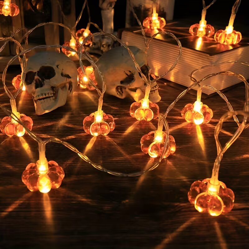 ไฟประดับรูปฟักทองสีส้มฮาโลวีน  - Halloween Led String Lights Orange บทวิจารณ์และราคา