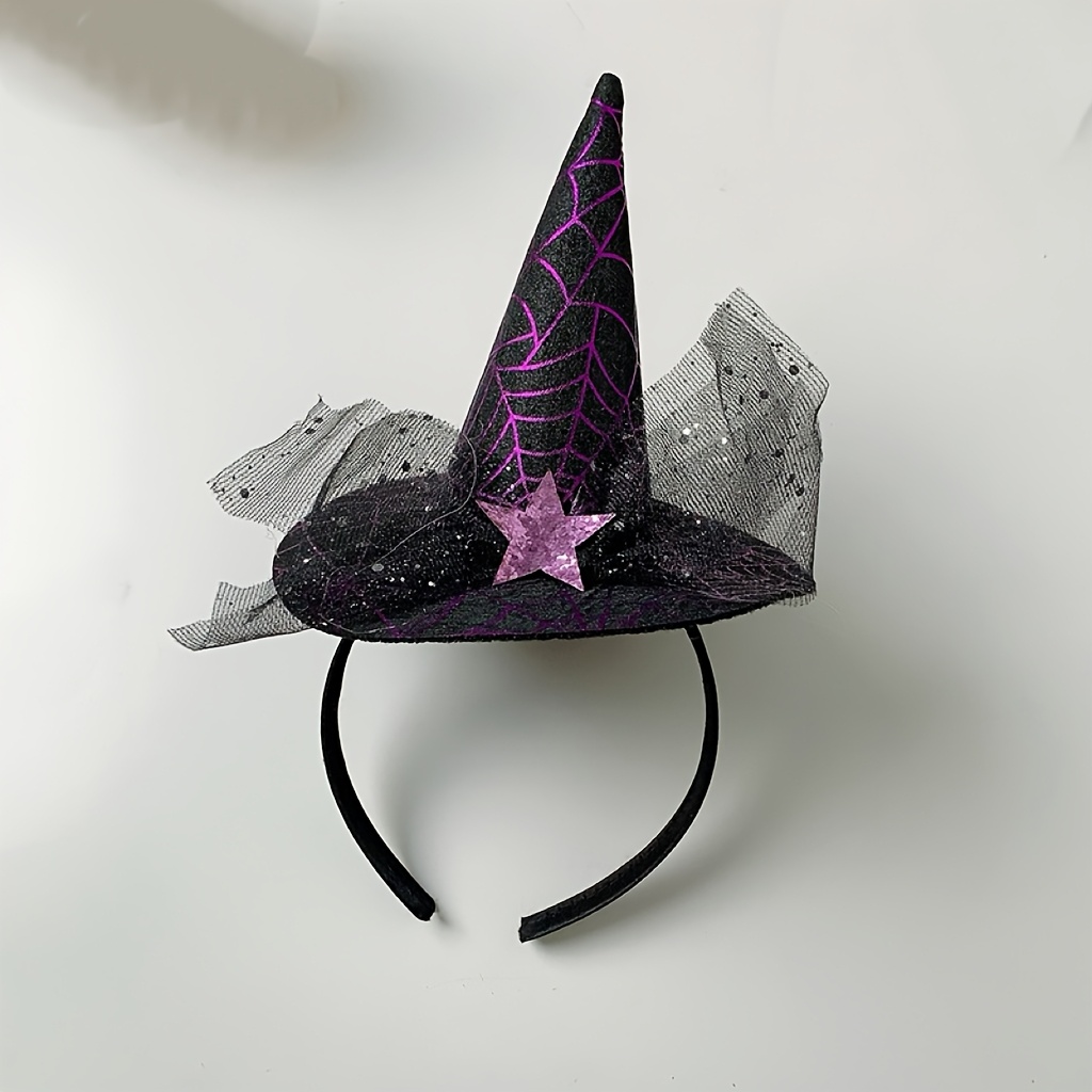 3 ชิ้น/1 ชิ้น ที่คาดผมหมวกแม่ม - Spider Web Halloween Decoration บทวิจารณ์และราคา