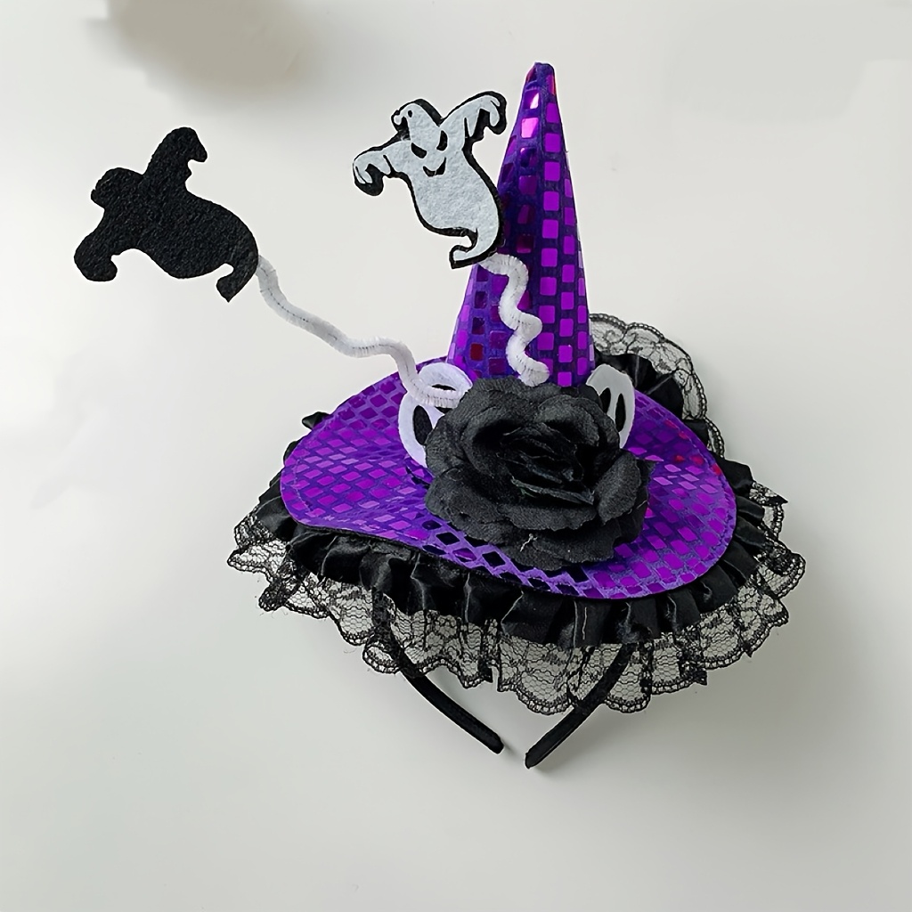 3 ชิ้น/1 ชิ้น ที่คาดผมหมวกแม่ม - Spider Web Halloween Decoration บทวิจารณ์และราคา