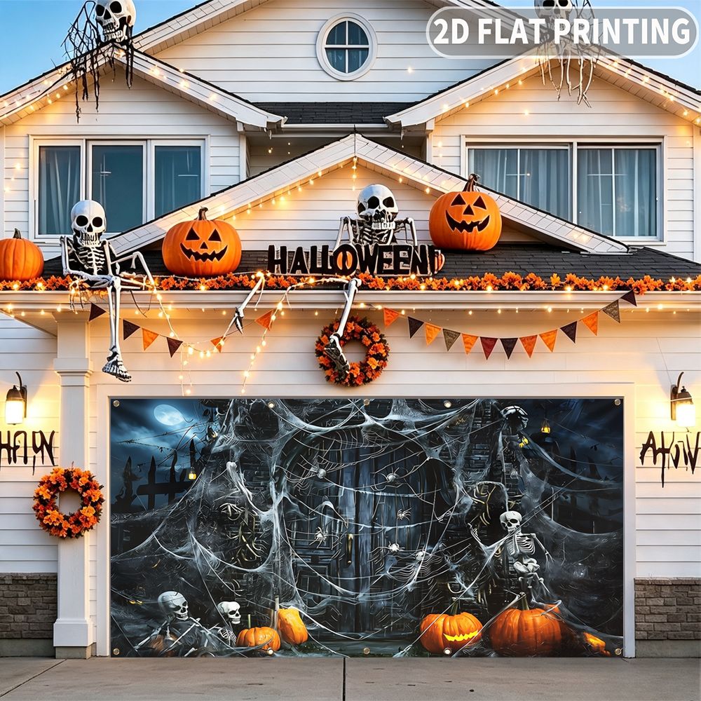 แบนเนอร์ตกแต่งงานปาร์ตี้ฮาโลวี - Halloween Skeleton Decoration บทวิจารณ์และราคา
