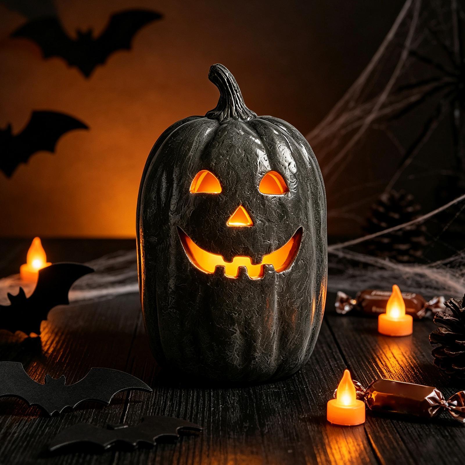 ของตกแต่งฟักทองฮาโลวีน โคมไฟฟั - Pumpkin Lantern Halloween บทวิจารณ์และราคา